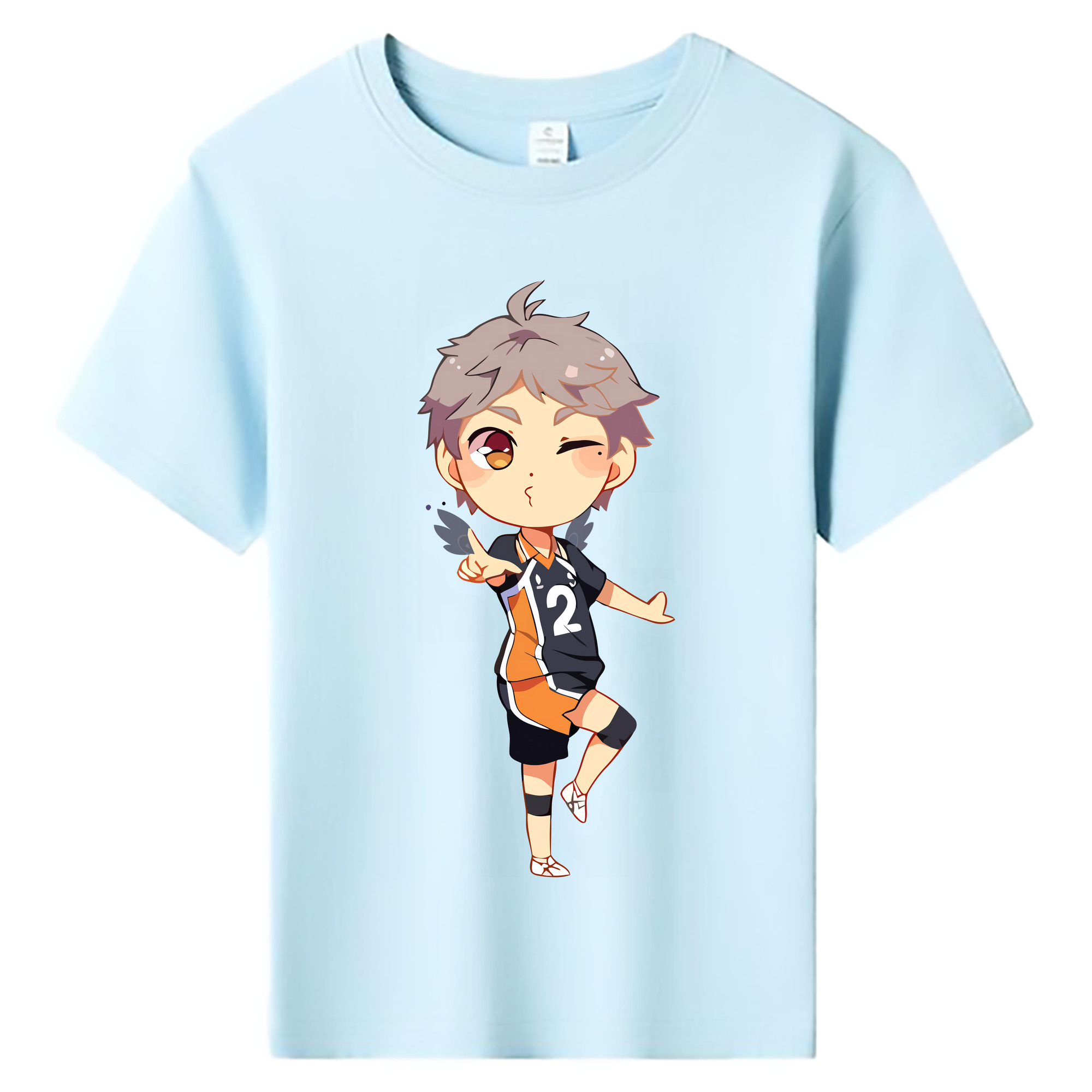 （画像用） ハイキュー!! Haikyu!! 綿100％キッズTシャツ（フロントプリント）